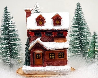 Christmas village mini house, mini bakery, Christmas village, Village construction,  Christmas Decor, 2022 Navidad Natal Gift