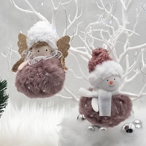 Adorable Christmas Fairy wee doll ornament, Handmade Christmas Decoration. Christmas Angel Doll Christmas Decor, 2022 Navidad Natal Gift