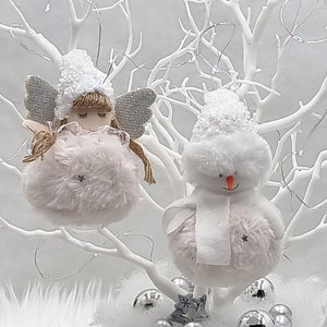 Adorable Christmas Fairy wee doll ornament, Handmade Christmas Decoration. Christmas Angel Doll Christmas Decor, 2022 Navidad Natal Gift
