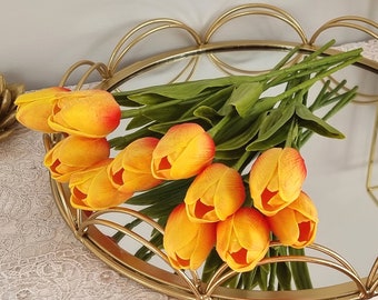 Real Touch Tulip Bouquet (10 Stück): Elegantes florales Herzstück