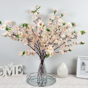 Cherry Blossom Branch, Japanese sakura, Indoor Plant Arrangement, Floor Vase Filler, Cherry Blossom Branch, Decorative Flowering Branch