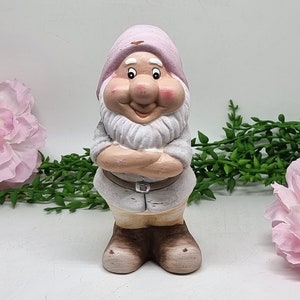 5.1&quot; ceramic fairy wizard figurine, garden gnome, wizard decoration, fairy garden accessories, gnome statue, terrarium accessories