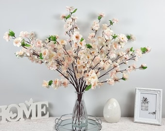 Artificial Cherry Blossom Branch: Japanese Sakura, 26-inch Vase Filler