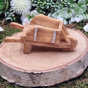 3,15&quot; for fairy gardening Fairy Furniture accessories miniature wheel barrow garden ornament deco terrarium decor garden statue