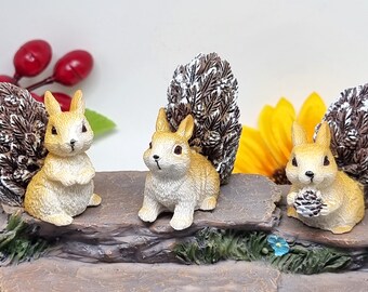 9pcs Miniature Figurine Hérisson Ornements D’Automne Mini