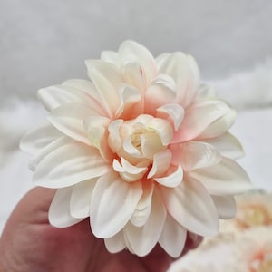 6 Piece dahlia flower heads, 3.93" (10cm), Dahlia Head Set, Realistic Artificial Dahlia,  silk dahlia head, Silk Flowers for wedding
