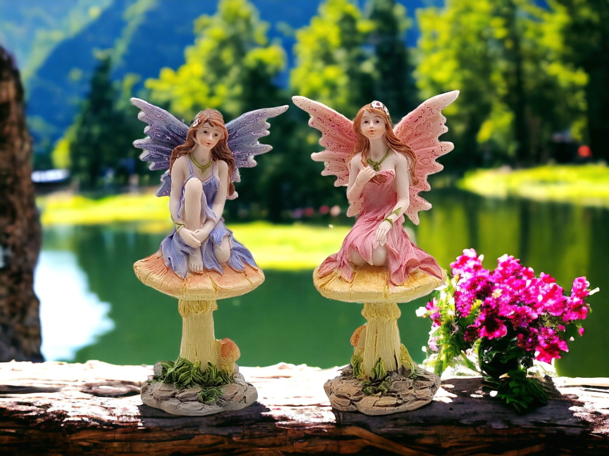 ⍋˒˒Forest fairy ☽⋆゜ Amazon.com: Ebros Amy Brown Forest Willow Nice Fairy Sitting