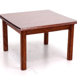 Dollhouse Miniature Walnut Outdoor Garden Table and Chairs