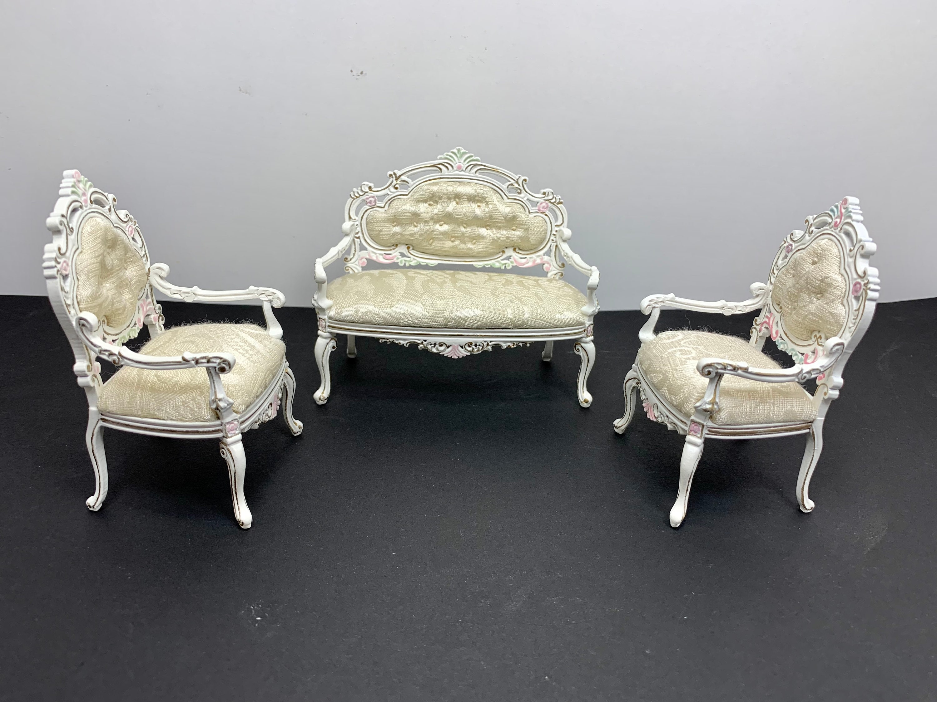 François-Marie PAST-PRESENT Dollhouse Miniature Limited Francois Living Room Set - 3 Pieces