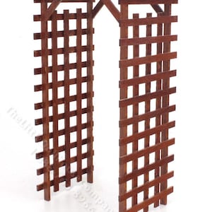 Dollhouse Miniature Walnut Outdoor Garden Trelllis
