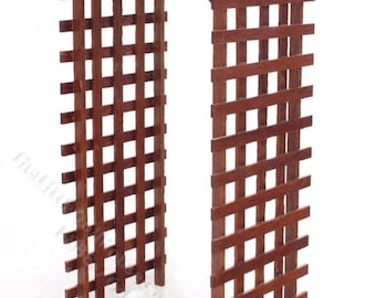 Dollhouse Miniature Walnut Outdoor Garden Trelllis