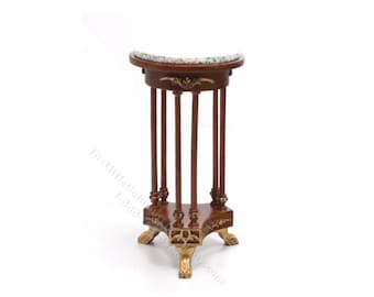 Dockhusminiatyr Valnöt Empire Växtställ