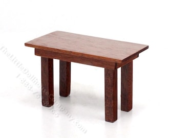 Dollhouse Miniature Walnut Coffee Table