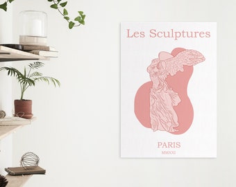 Impresión estética antigua, Estatua griega, Obra de arte griega, Póster imprimible, Impresión de diosa, Decoración estética de la habitación, Decoración del hogar, Descarga digital