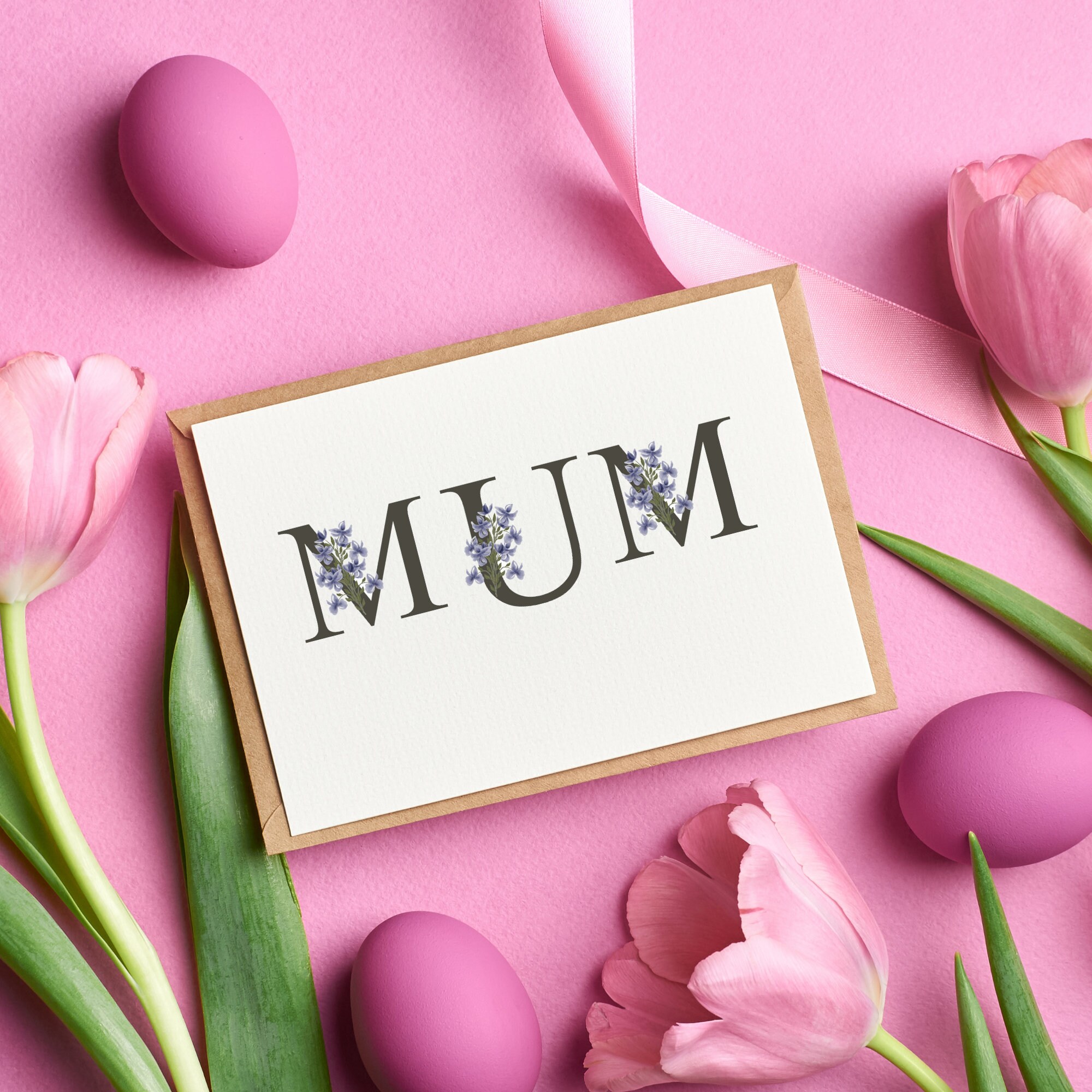 Printable Mother's Day Card Digital MUM Mother's Day Etsy