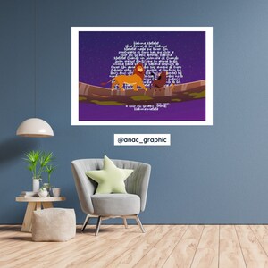 Hakuna Matata Lion King Digital Poster