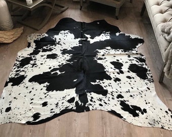 Faux Fur Animal Print Hide Skin Rug Cowhide Area Rug Floor Mat Carpet 33.5"X43" 