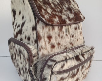cow skin backpack