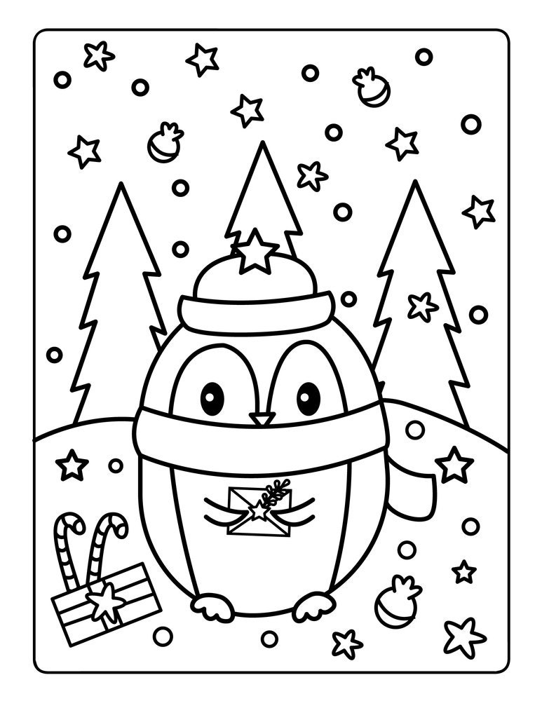48 Enchanting Christmas Coloring Book - Etsy