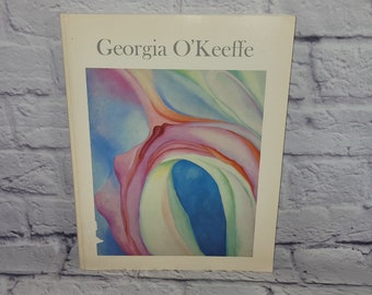 Georgia O'keeffe Art Book, Art and Letters 1989 - Bonus Exhibition Pamphlet - Georgia O'Keeffe - Coffee Table Art Book