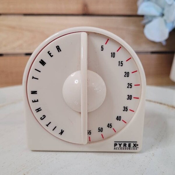 Vintage Pyrex Kitchen Timer - 1996 Pyrex Show N Tell Kitchen Timer - Vintage Pyrex Decor - Kitchen Timer - Kitsch Timer