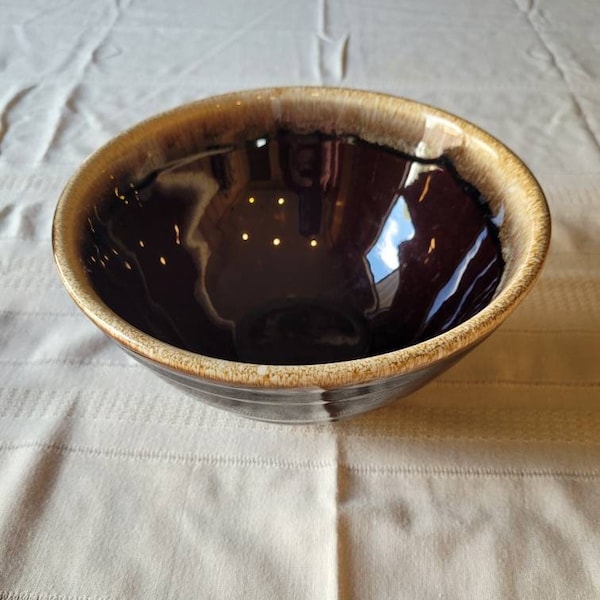 Vintage Kathy Kale (McCoy) Serving Bowl | Vintage Brown Drip Bowl | McCoy Brown Drip Bowls