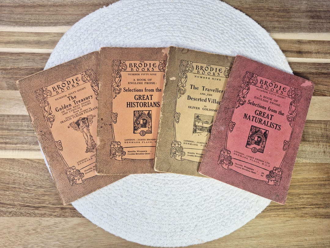 Antique Edwardian School Books – Brodie Books Literary Readers – James ...