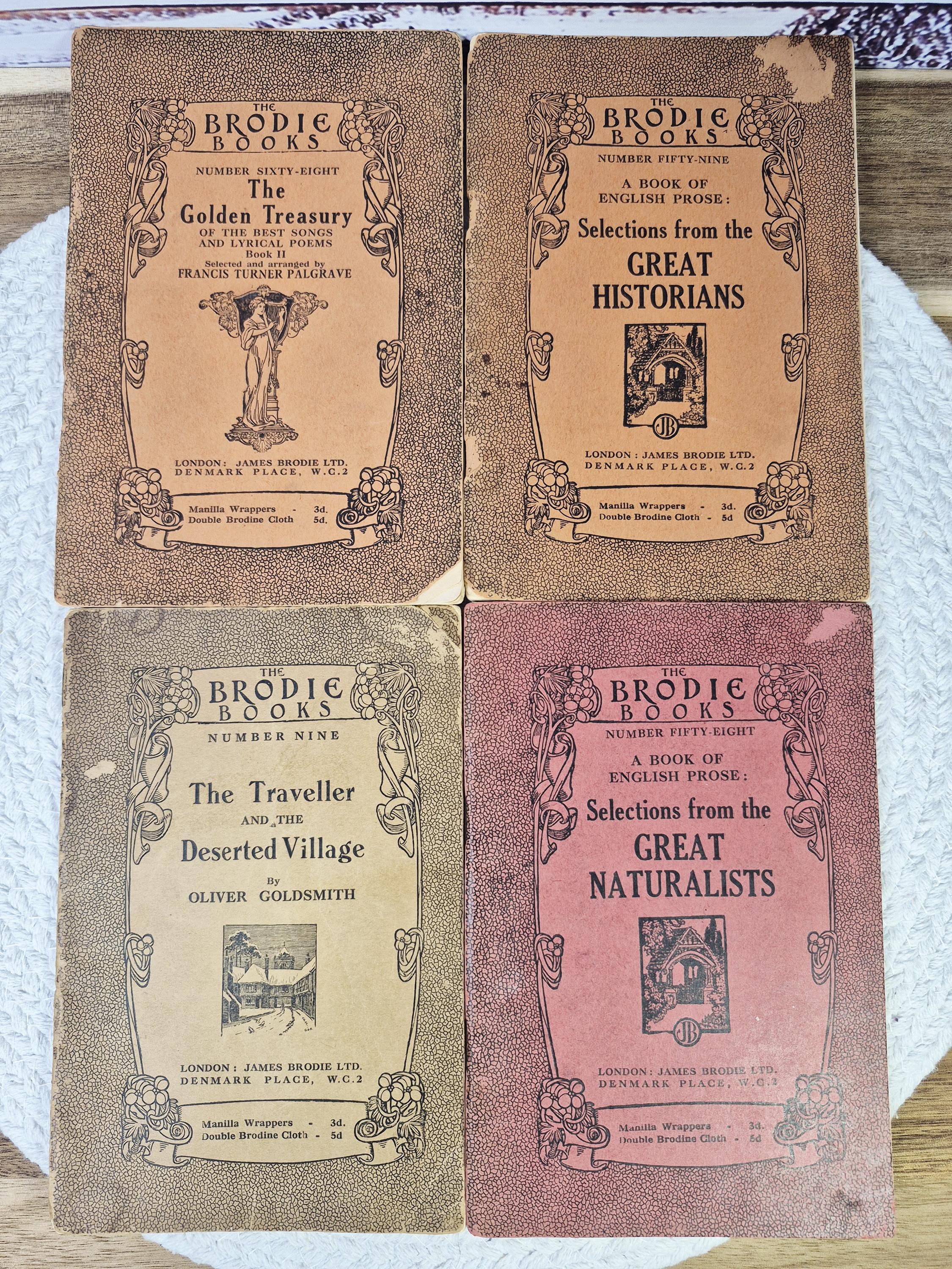 Antique Edwardian School Books – Brodie Books Literary Readers – James ...