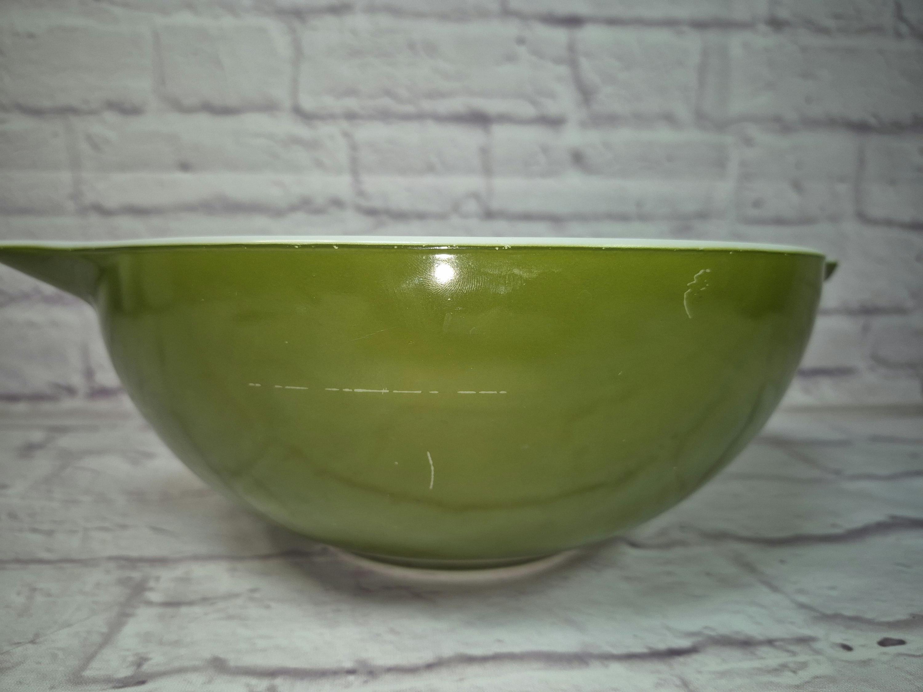 Vintage Pyrex Avocado Green Cinderella Bowl #444 - Pyrex Avocado Green ...
