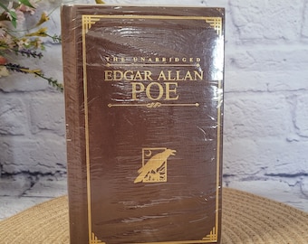 The Unbridged Edgar Allan Poe **New Sealed Hardcover Copy* Masters Library - Edgar Allan Poe Book - Library Decor - Leatherbound
