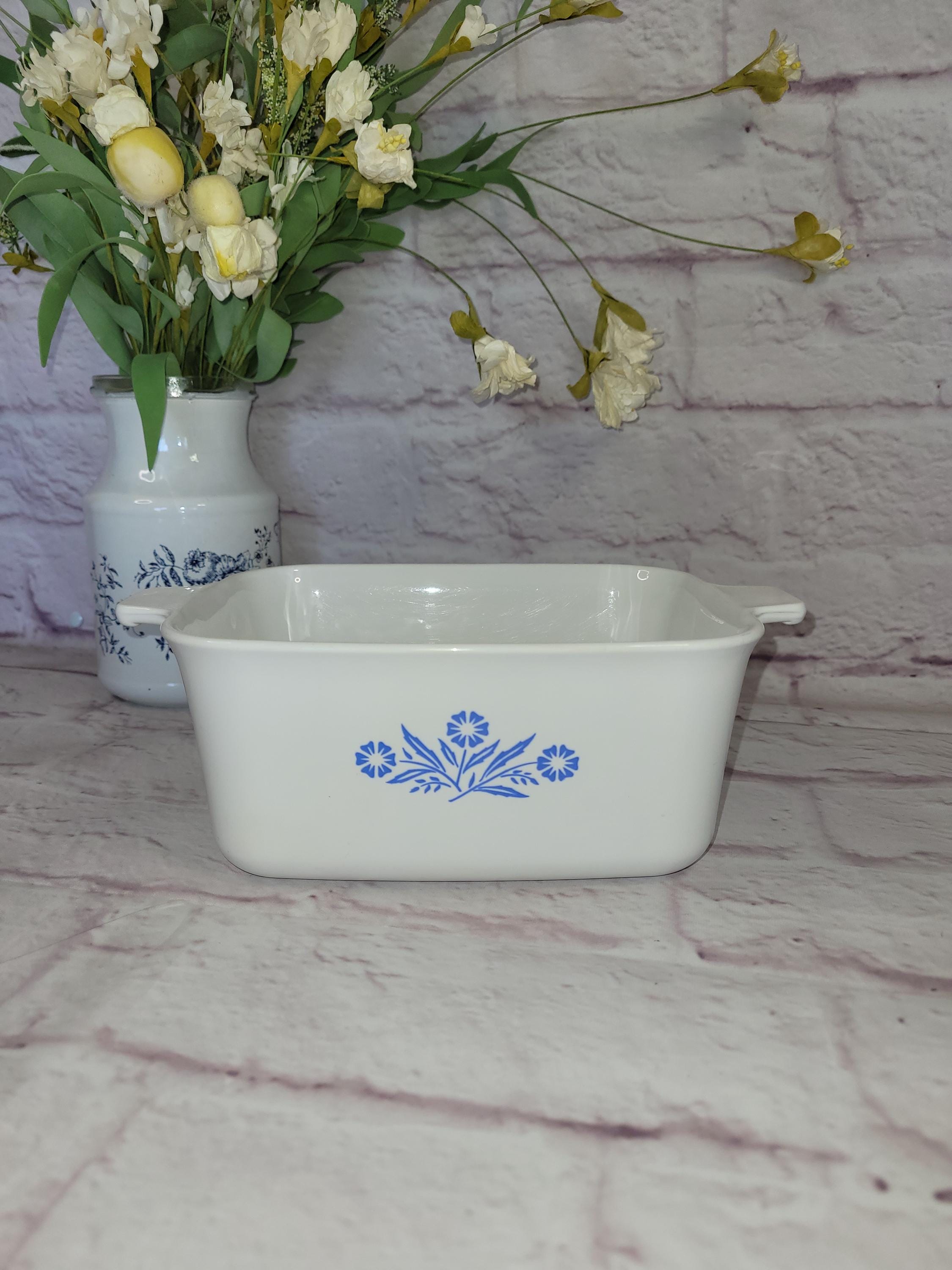Corning Ware Cornflower Blue Casserole Dish P-4-B Vintage