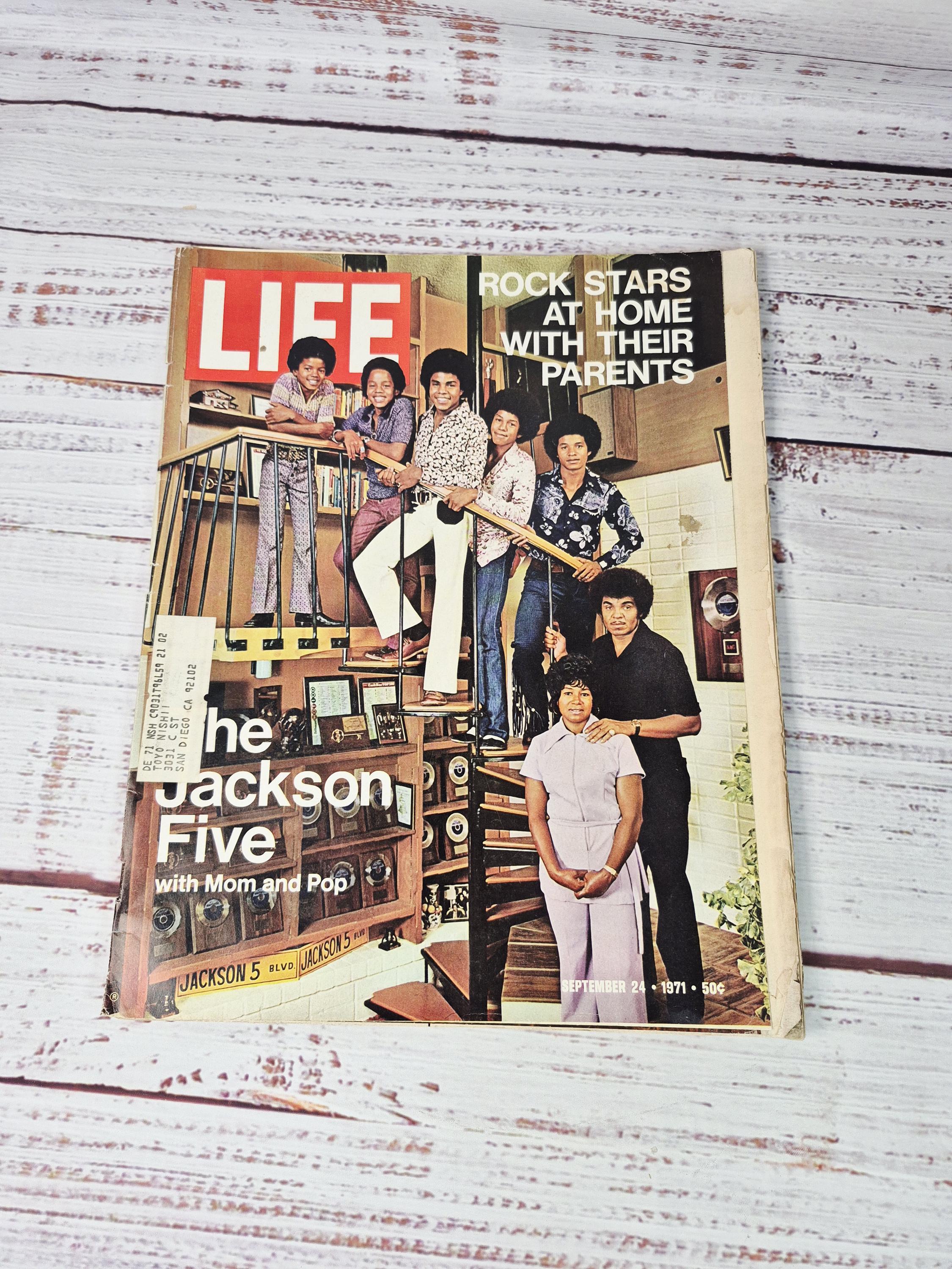 Jackson 5 - September 24 1971 Life Magazine Jackson 5 Cover Young