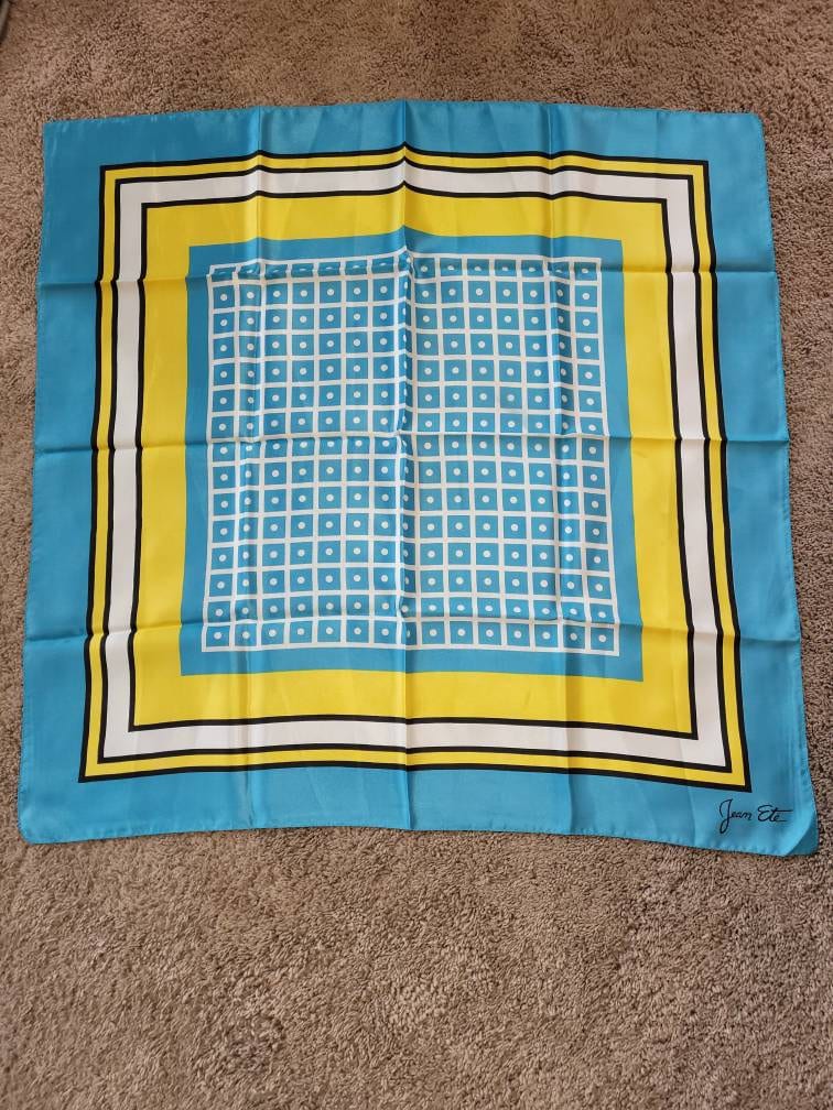 SS60 used france vintage アート スカーフ アクセサリー フランスヴィンテージスカーフ 1960's～1980's French Silk