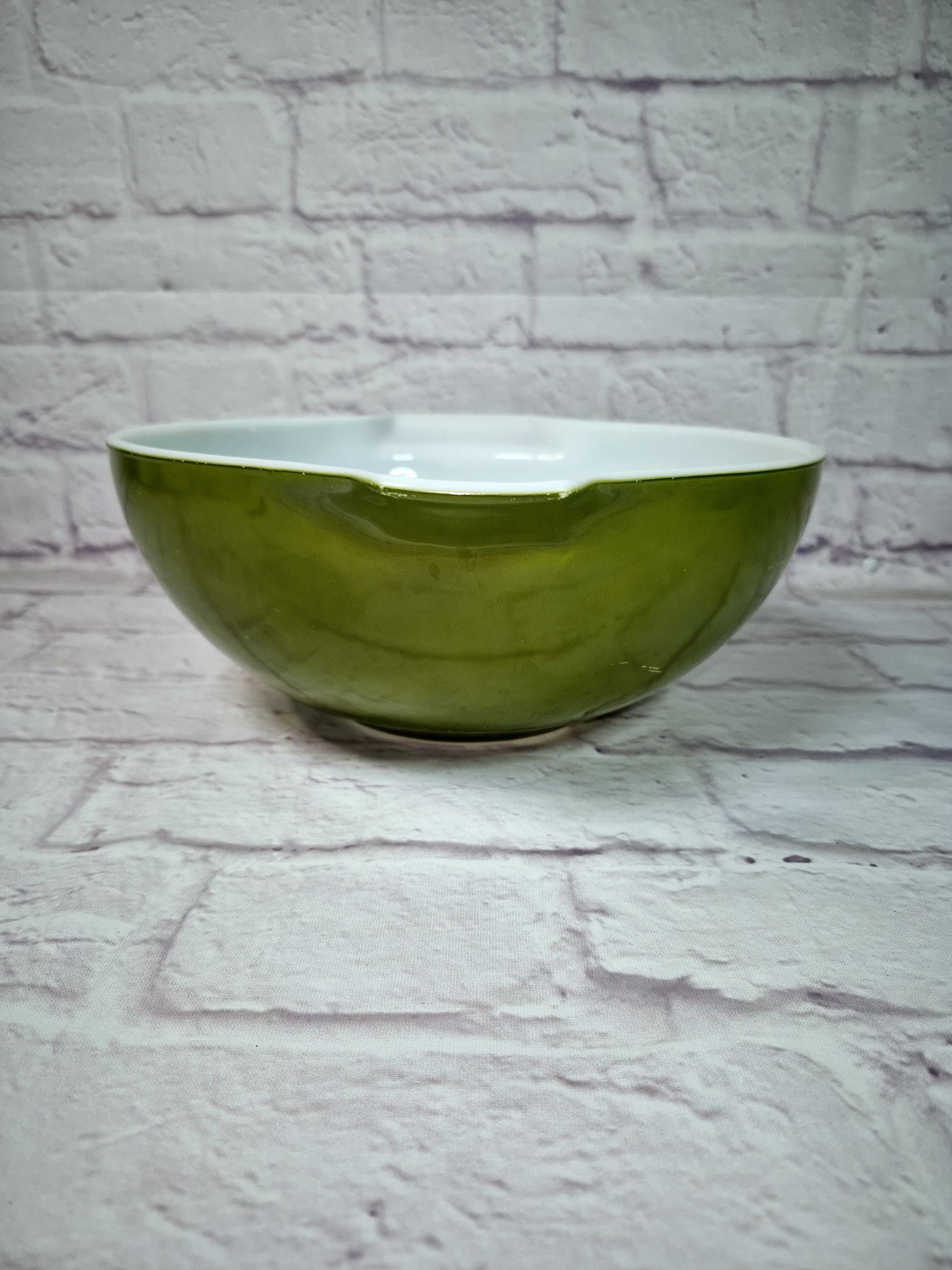 Vintage Pyrex Avocado Green Cinderella Bowl #444 - Pyrex Avocado Green ...