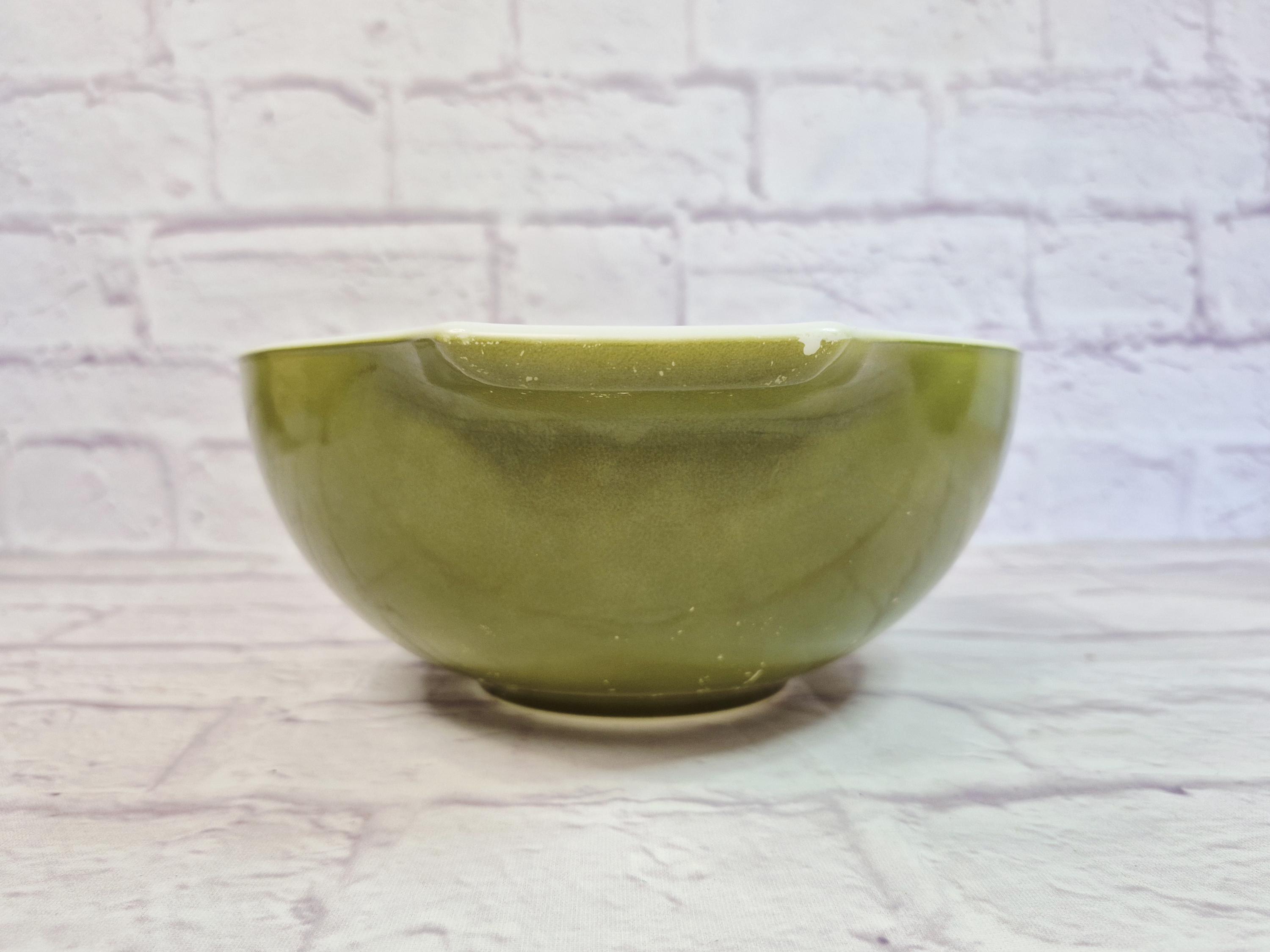 Vintage Pyrex Avocado Green Cinderella Bowl #443 - Pyrex Avocado Green ...
