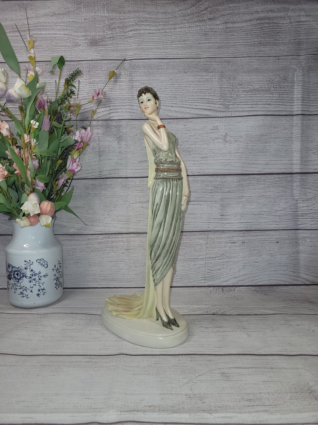 Vintage Seymour Mann Art Deco Lady Figurine/statue With Etsy