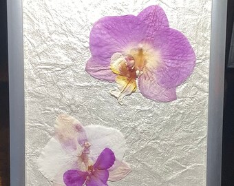1904 Orchids Bouquet Vintage Look Metal Sign or Matted Print for 11x14 Frame