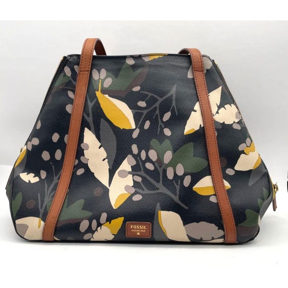 Fossil Black and Brown Patterned Bag Lennox Haircalf Leather Flap Crossbody Bag - ZB11100234 - Fossil main image 3
