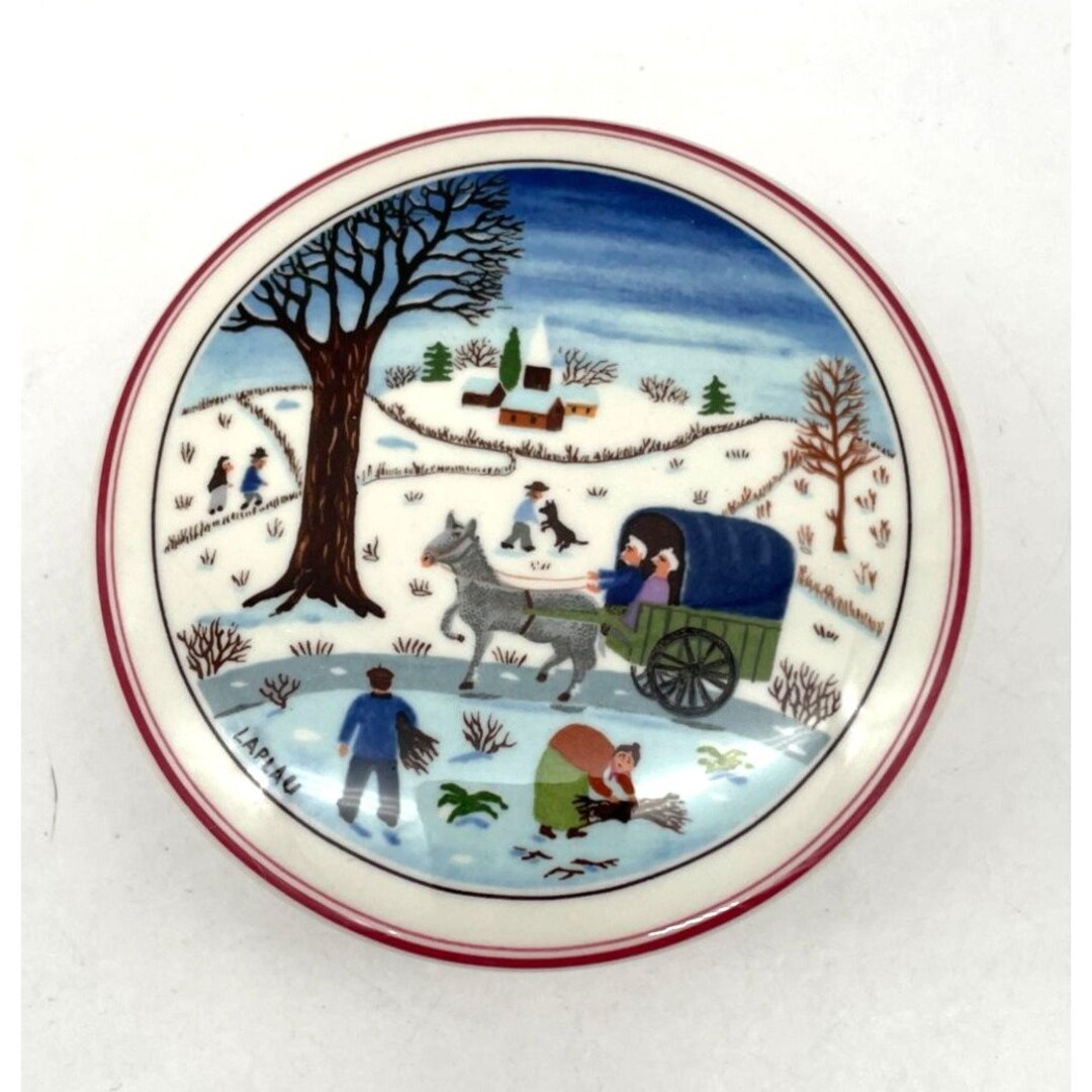 Vtg. Villeroy & Boch Naif Christmas Trinket Box Luxembourg Etsy