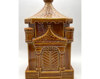 Vtg. MCM Royal Sealy Japan Castle Temple Cookie Jar