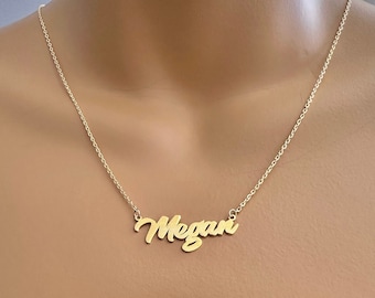 Silver Name Necklace , Gold Name Necklace , Name Necklace Gold , Name Jewelry Silver , Personalized Name Necklace , Custom Name Necklace