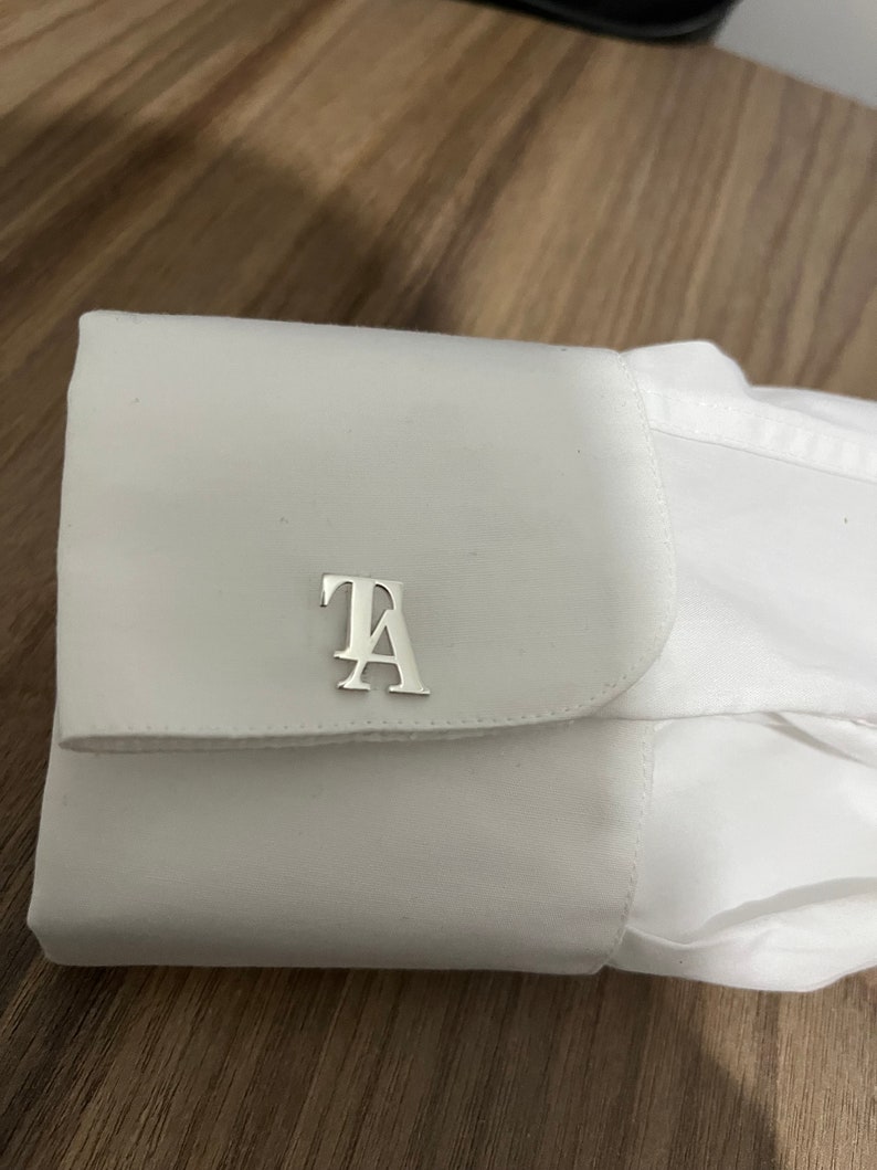 Personalisierte Namens-Manschettenknöpfe personalisierte Manschettenknöpfe Bräutigam Hochzeit Manschettenknöpfe Groomsmen Geschenk Initialen Manschettenknöpfe Weihnachtsgeschenk Bild 7