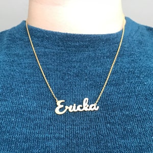 JADA Personalized Name Necklace 18k Rose Gold gold Plated silver Tone Free Gift Box Bag Christmas Gifts for Her Etsy