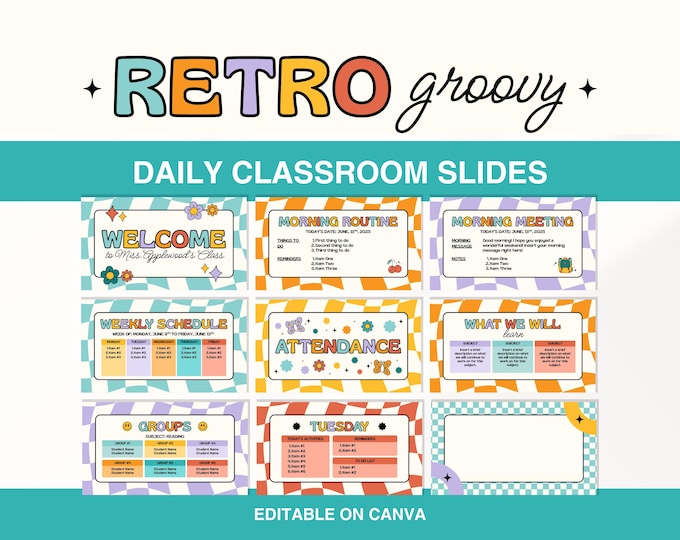 EDITABLE/ Canva/ Teacher Slides/ Classroom Slides/ Instant Download ...