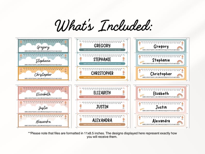 Student Desk Tag Labels, Editable Student Name Tags, Classroom Desk ...