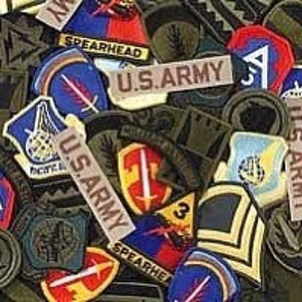 Assorted Mixed Military Patch 4 patches Grab Bag