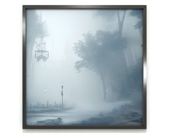 Foggy night - AI art