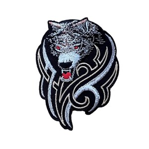 Iron on wolf patch