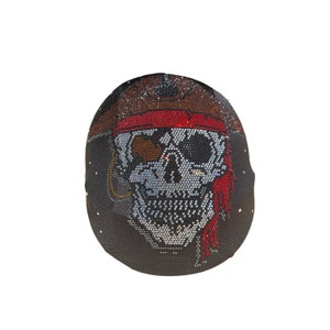 Pirate helmet cover , bling helmet cover , super bling helmet