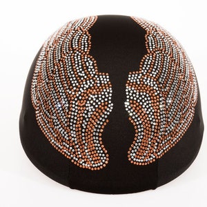 Rhinestone Wing Helmet Cover: Unique Motorcycle/Bicycle Design